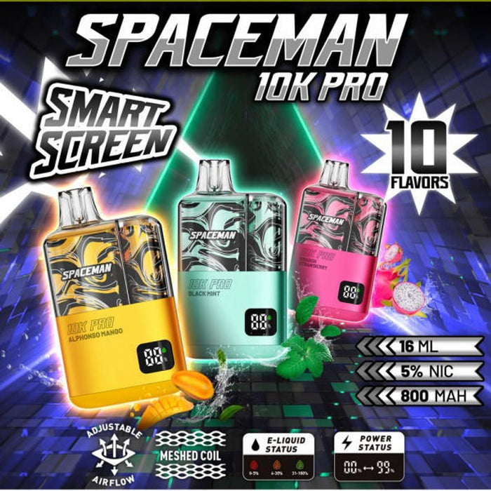 SMOK Spaceman 10K Disposable (5 Pack Display)