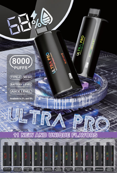 Ultra Bar Pro 8000 Puff (Display Box of 10)